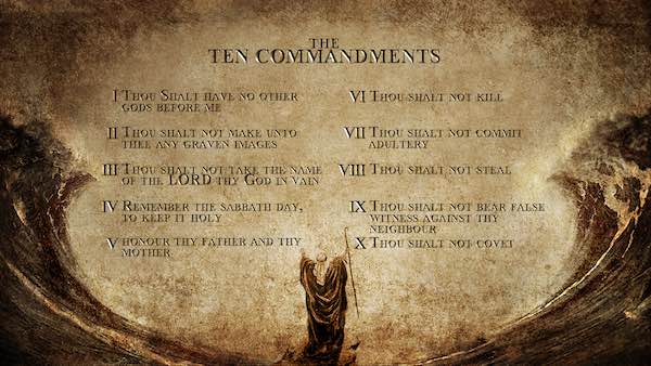Sacrifice ten Commandments sea web