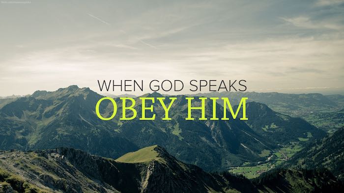 Voice obeying God web