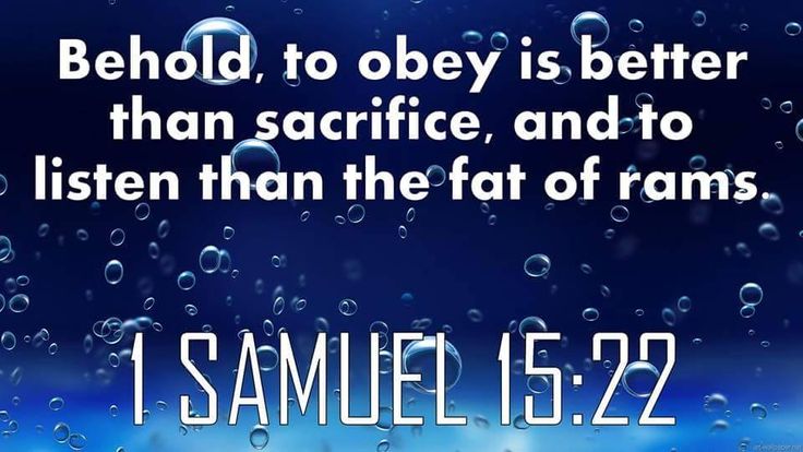 confession obey better than sacrifice